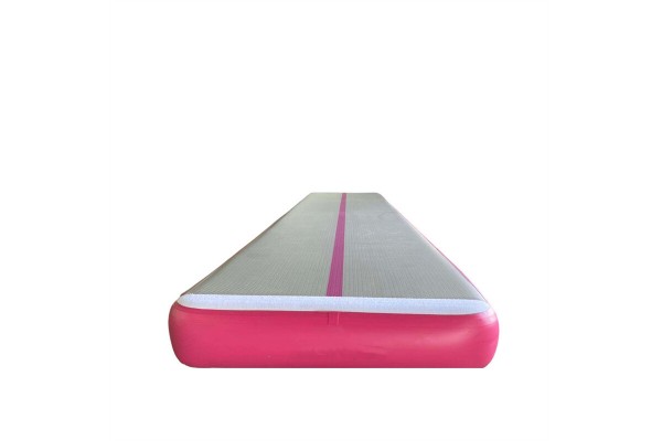 Air Track Mats Training Set Inflatable Tumbling Gray Surface Pink Side Mat Kameymall