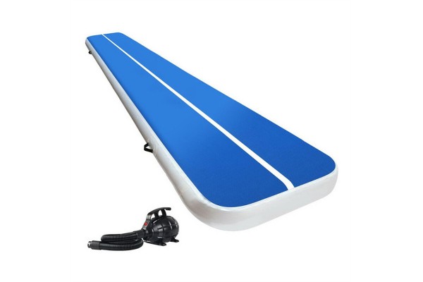Air Track Inflatable Tumble Air Mat Gym Blue Mat Indoor or Outdoor Use Kameymall 
