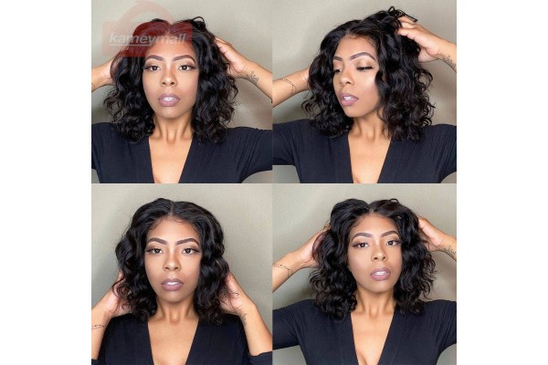 Hair Wigs Black Girl Hair Extensions Loose Deep Wave Bob Wig Hot Sale Kameymall