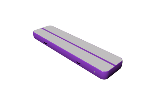 Air Track Gray Surface Purple Side Inflatable Air Gymnastics Track Kameymall