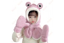 Winter Gloves Warmest Kids Gloves Cartoon Glove Furry Fingerless Gloves Kameymall