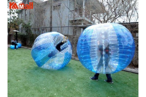 Bubble Soccer Blue Transparent Zorbing Inflatable Bubbles For Humans Kameymall 

