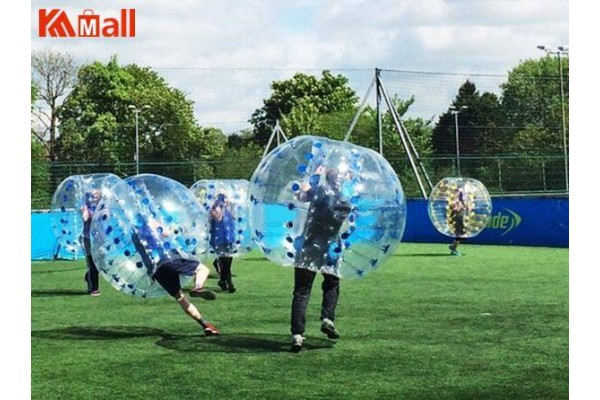 Zorb Ball Human Bubble Ball Blue Dot Blow Up Ball Suits For Outdoor Grass Game



