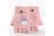 Furry Fingerless Gloves Winter Gloves Kids Baseball Glove Casual Gloves Kameymall
