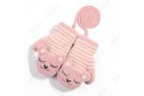 Baseball Glove Cartoon Kid Snow Gloves Furry Gloves Mittens Winter Gloves Kameymall