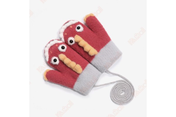 Warmest Snow Gloves Cartoon Baseball Glove Gloves For Women Furry Gloves Kameymall