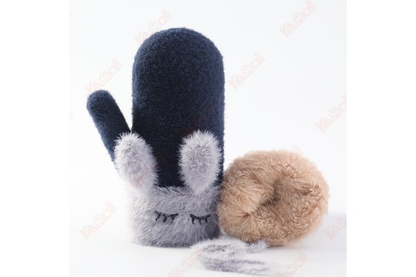 Cotton Winter Gloves Baseball Glove ​Mittens Warm Gloves Cartoon Glove Kameymall