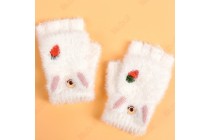 Wool Work Gloves Cartoon Glove Winter Gloves Furry Gloves Casual Gloves Kameymall