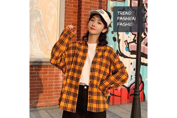 Ladies Shirts Beautiful Shirts Plaid Shirt Button Down Casual Shirts Kameymall