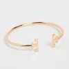 Tory Burch Women's Eleanor Flex Cuff, Tory Gold, One Size-1