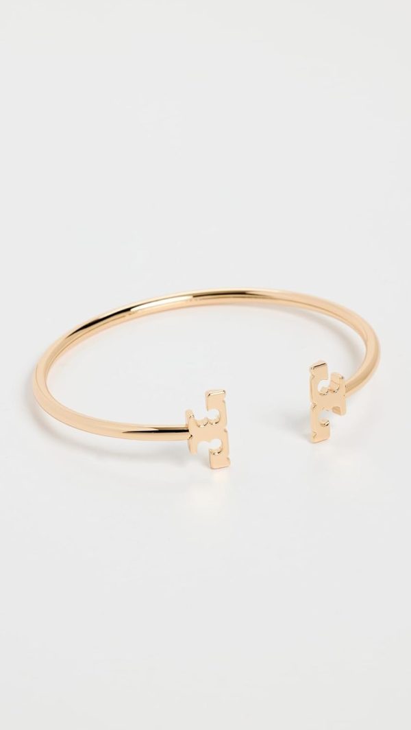 Tory Burch Women's Eleanor Flex Cuff, Tory Gold, One Size-1