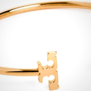 Tory Burch Women's Eleanor Flex Cuff, Tory Gold, One Size