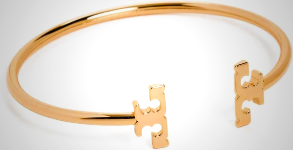 Tory Burch Women's Eleanor Flex Cuff, Tory Gold, One Size