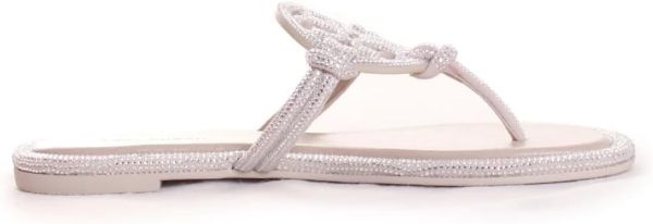 Tory Burch Women's Miller Knotted Pave Sandals-6