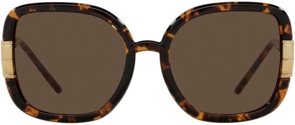 Tory Burch TY9063U Women's Sunglasses Dark Tortoise/Solid Brown 56-1