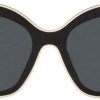 Tory Burch Sunglasses TY 7184 U 192987 Black With Ivory Piping-1