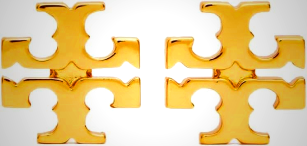 Tory BurchWomen's Large Logo Stud Earrings (Tory Gold)