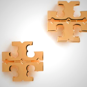 Tory Burch Women's Icon Stud Earrings - Elegant Gold Plated Design