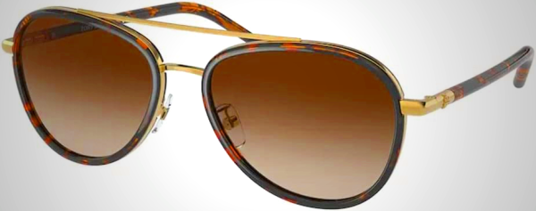 Tory Burch TY6089 Aviator Sunglasses for Women +BUNDLE with ACCESSORY EYEWEAR KIT