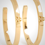 Tory Burch Kira Hoop Earrings in Tory Gold, One Size for Women