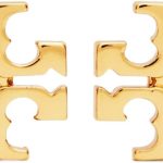 Tory Burch Women's Small Logo Stud Earrings (Tory Gold)-0