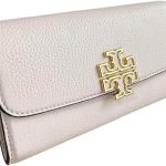 Tory Burch Women's Britten Pebble Leather Envelope Wallet (Delicate Pink)-0