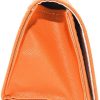 Tory Burch Large Orange Triangular Sunglass Case + Bundle with eSHADES Luxury Eyewear Kit-2