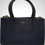 Tory Burch Women's Blake Mini Tote Bag - Black, Cortado, New Ivory