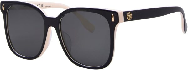Tory Burch TY7203U 198887 Sunglasses Women's Black/Ivory/Grey Square Shape 53mm sunglasses miumiu