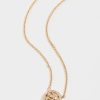 Tory Burch Women's Icon Pavé Pendant Necklace-1