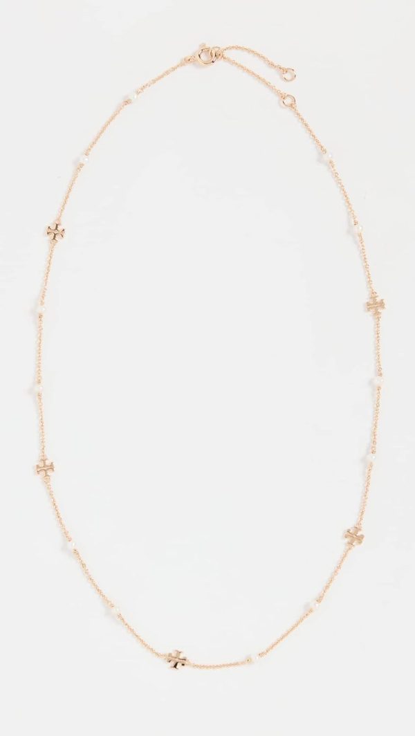 Tory Burch Women's Delicate Moondance Pearl Necklace-1