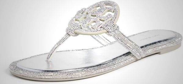 Tory Burch Women's Miller Knotted Pave Sandals