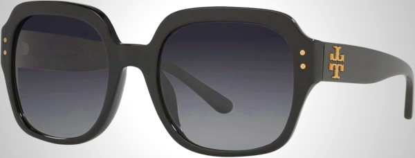 Tory Burch TY7143U Women's Sunglasses Black/Grey Gradient Polar 56