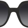 Tory Burch TY7143U Women's Sunglasses Black/Grey Gradient Polar 56 ty7143u tory burch sunglasses