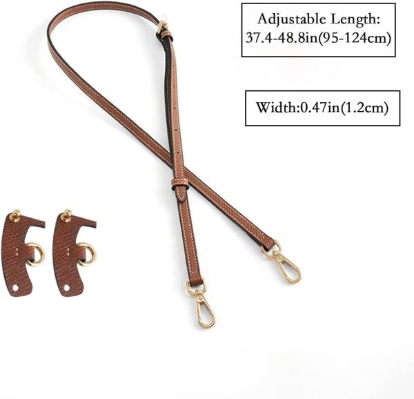 Jiesinlov Adjustable Leather Bag Shoulder Strap Replacement for Mini Pouch adjustable piano bench