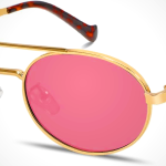 Retro Oval 90s Metal Sunglasses for Women, 2025 Trendy Chic Gold Frame