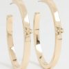 Tory Burch Women's Kira Hoop Earrings, Tory Gold, One Size-1