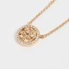 Tory Burch Women's Icon Pavé Pendant Necklace-2