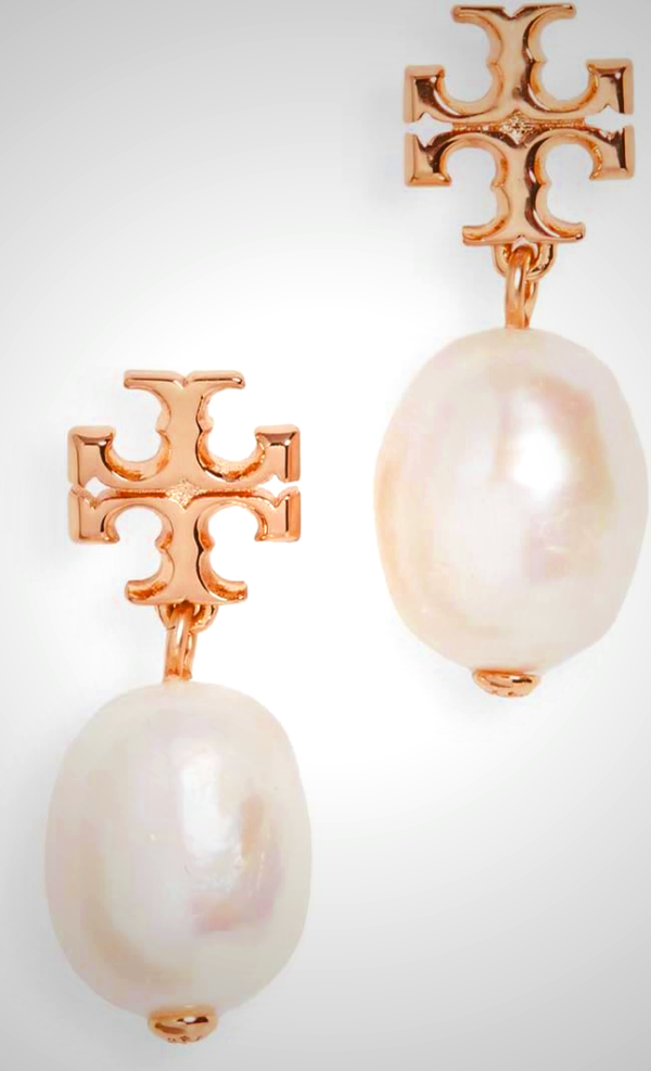 Tory Burch Women's Moondance Pearl Drop Earrings