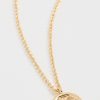 Tory Burch Women's Icon Circle Pendant Necklace tory burch romy