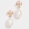 Tory Burch Women's Moondance Pearl Drop Earrings moondancer oysters