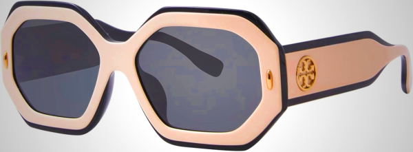 Tory Burch Sunglasses TY 7192 U 196187 Black/Ivory Dark Grey Solid, 55/16/140