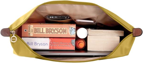 Waterproof Nylon Tote bag for Women Lightweight Designer Handbag with Zipper Stylish and Durable Purse-3