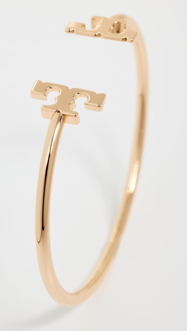 Tory Burch Women's Eleanor Flex Cuff, Tory Gold, One Size-2