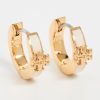 Tory Burch Women's Kira Enamel Huggie Earrings, Tory Gold/New Ivory, One Size-1