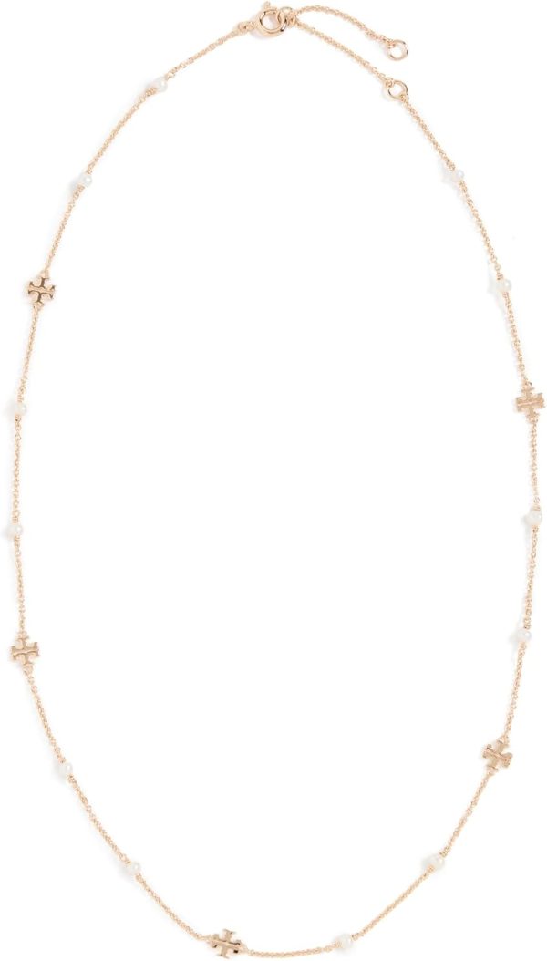 Tory Burch Women's Delicate Moondance Pearl Necklace-0