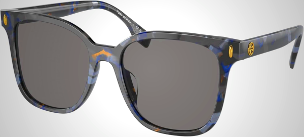 Tory Burch Sunglasses TY 7203 U 195787 Blue Tortoise Dark Grey Polar