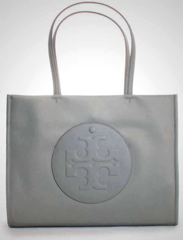 Tory Burch Women's Ella Patent Tote Bag - Black & Stone Colors