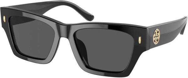 Tory Burch womens Ty7169u Universal Fit Rectangular Sunglasses-0