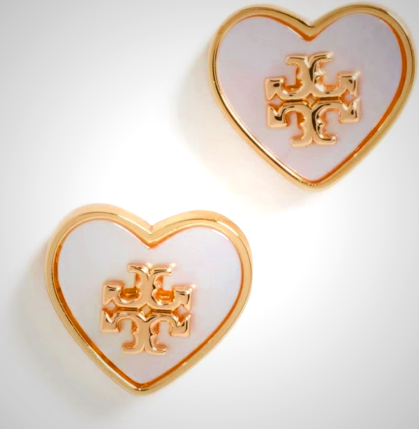 Tory Burch Women's Kira Heart Studs
